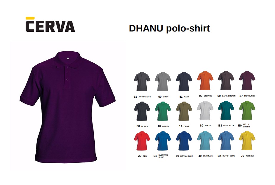 DHANU polo-shirt-burgundy | DKMTools - DKM Tools