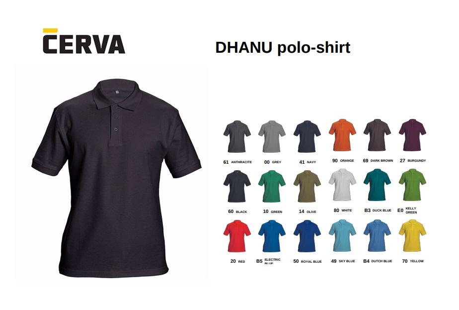 DHANU polo-shirt donkerbruin | DKMTools - DKM Tools