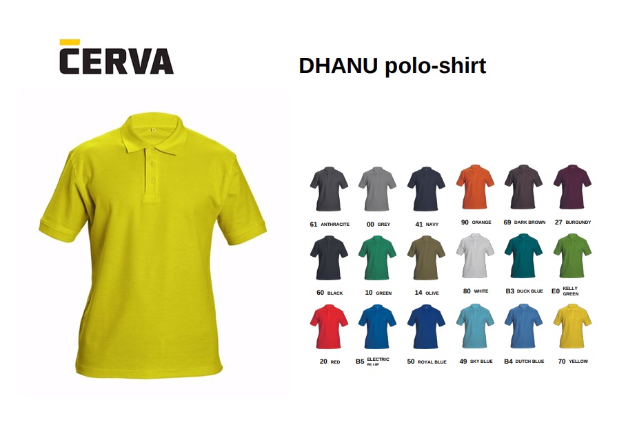 DHANU polo-shirt-geel | DKMTools - DKM Tools