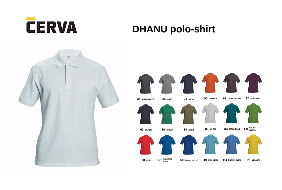 DHANU polo-shirt-wit | DKMTools - DKM Tools