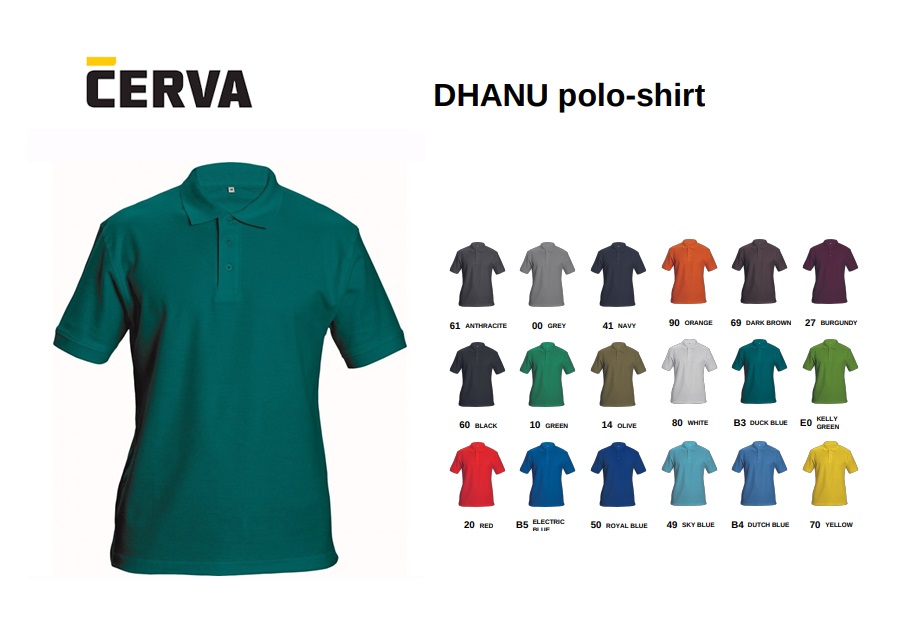 DHANU polo-shirt donkercyaan | DKMTools - DKM Tools