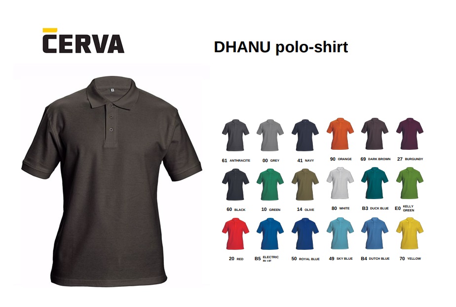 DHANU polo-shirt kastanjebruin | DKMTools - DKM Tools