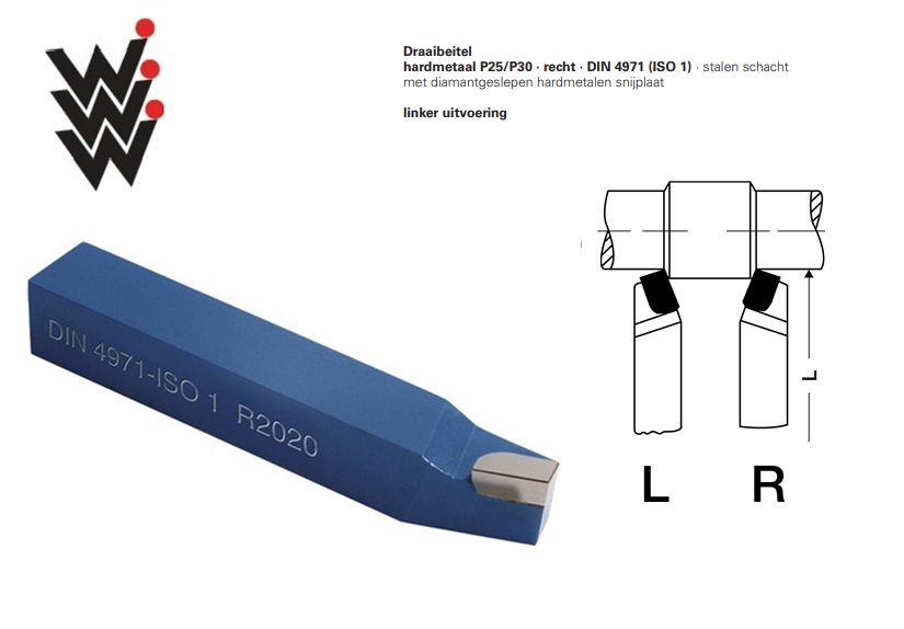 Draaibeitel DIN 4971 P25-P30 Links | dkmtools