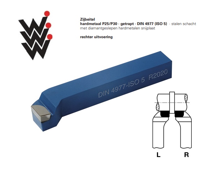 Zijbeitel DIN 4977 P25-P30 Rechts | dkmtools