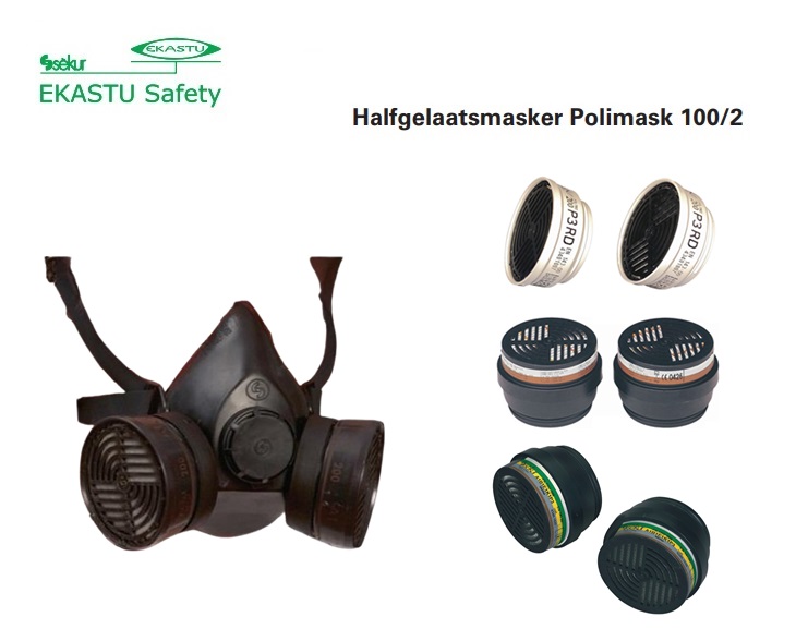 Halfgelaatsmasker Polimask 100/2 | dkmtools