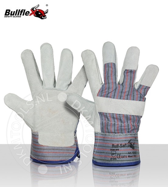 Bullflex Gevoerde splitlederen handschoenen | dkmtools