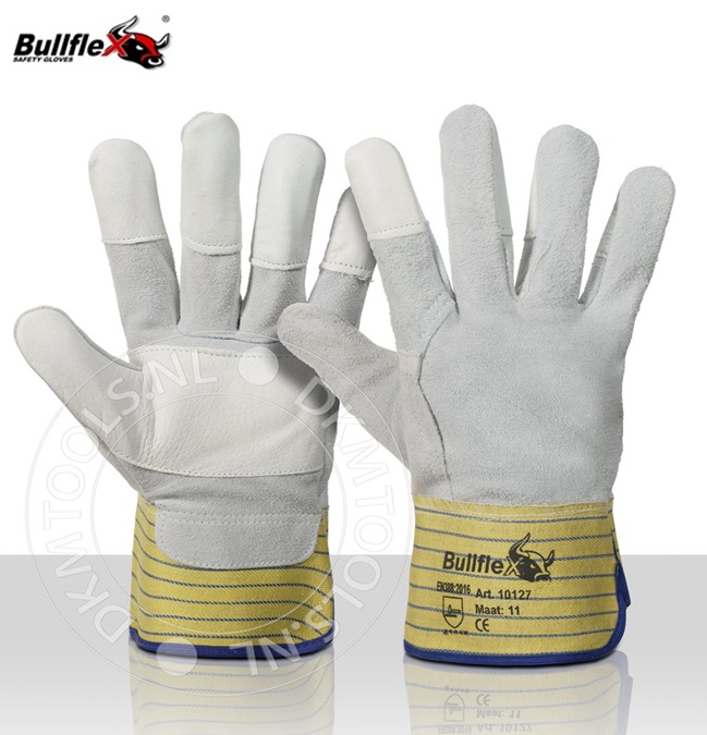 Bullflex Gevoerde splitlederen handschoenen | dkmtools