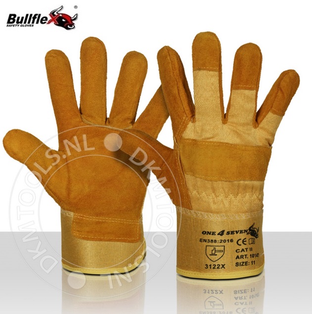 Bullflex Foam gevoerde splitlederen handschoenen | dkmtools