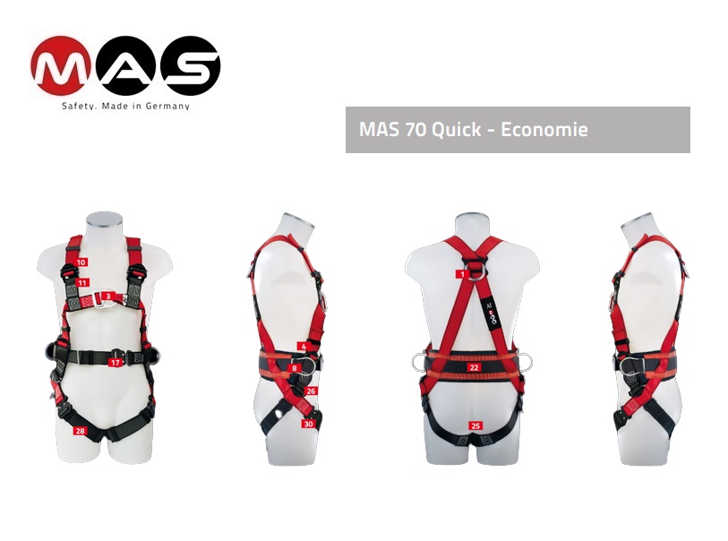 Valgordel MAS 70 Quick Economie EN 361 + 358 | dkmtools