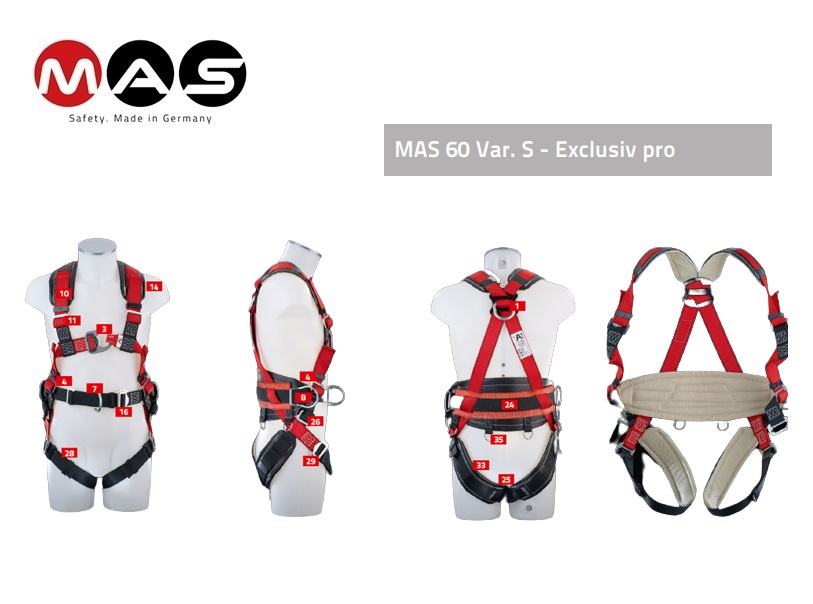 Valgordel MAS 60 Var. S Exclusiv pro EN 361 + 358 | dkmtools