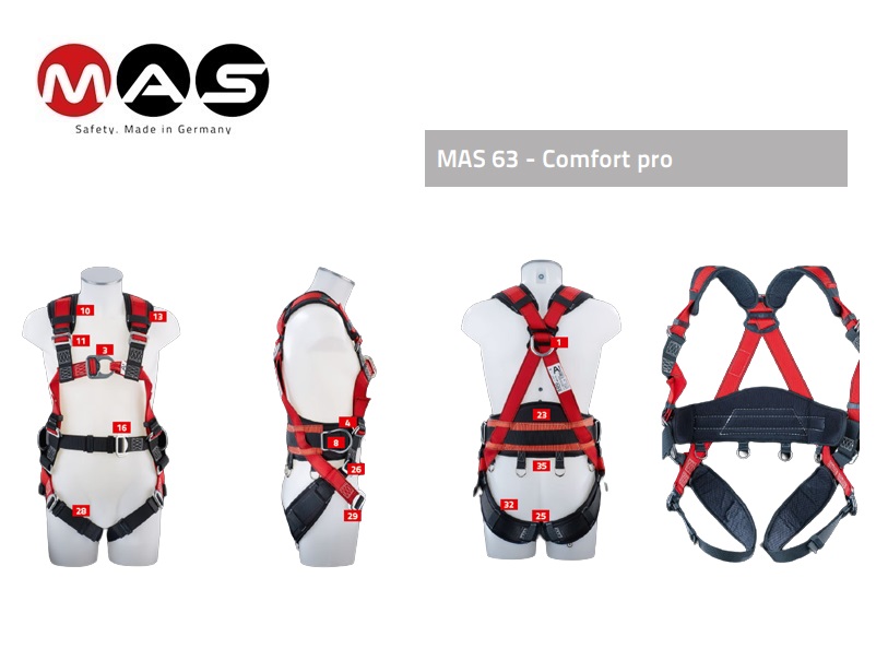 Valgordel MAS 63 Comfort pro EN 361 + 358 | dkmtools