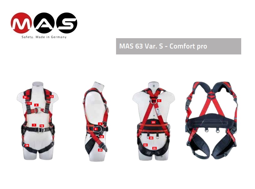 Valgordel MAS 63 Var. S Comfort pro EN 361 + 358 | dkmtools