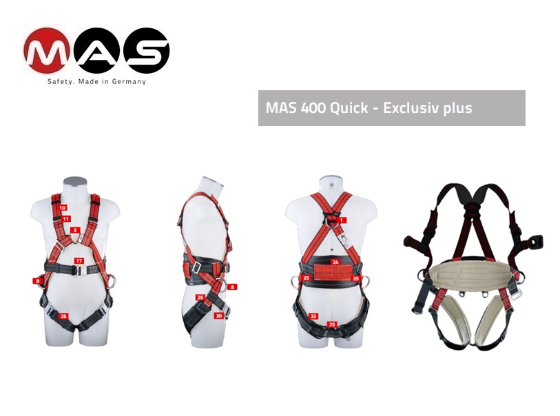 Valgordel MAS 400 Quick Exclusiv plus EN 361 + 358 | dkmtools