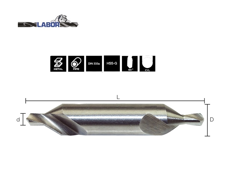 Centreerboor DIN 333a HSS blank | DeKooij