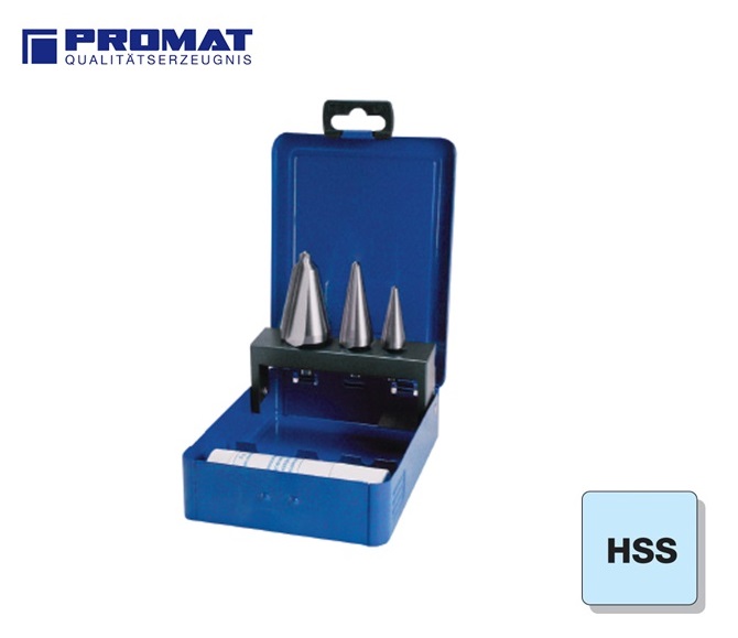 Conische Plaatboren Set HSS Promat | dkmtools