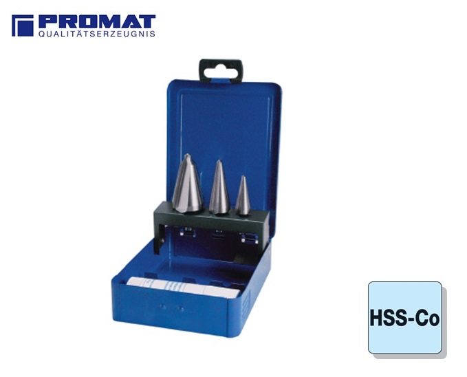 Conische Plaatboren Set HSSE Co 5 Promat | dkmtools