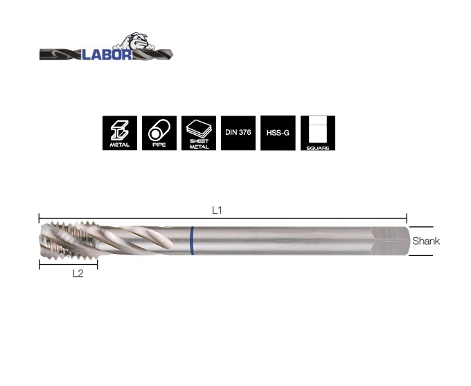 Machinetappen voor blinde gaten DIN376C HSS-G | dkmtools