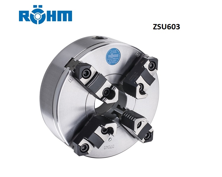 Rohm Zelfcentrerende 4-klauwplaten ZSU603 DIN 6350 | dkmtools