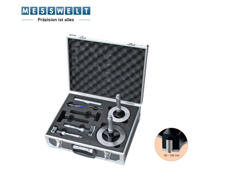 Set Driepunts Micrometer 50 - 100 mm | dkmtools