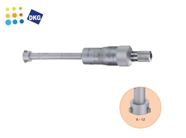 Driepunts Micrometer 6 - 12 mm | dkmtools