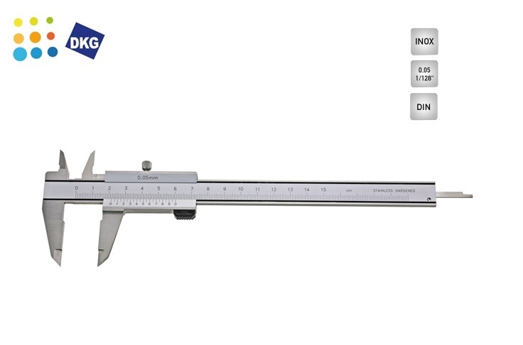 Schuifmaat met nonius 0,05mm Metrisch DIN 862 | dkmtools