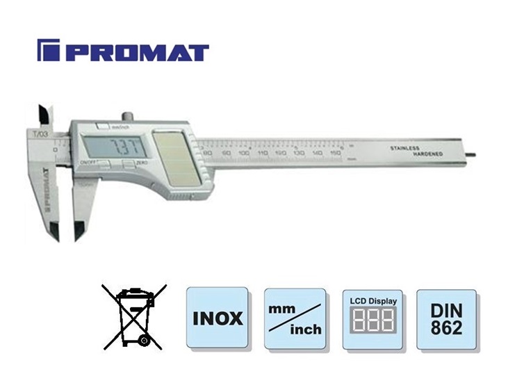 Digitale Solar Schuifmaat | dkmtools