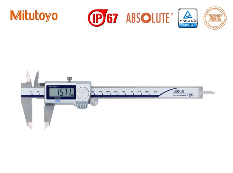 Absolute Digimatic schuifmaat IP67 met rolknop | dkmtools