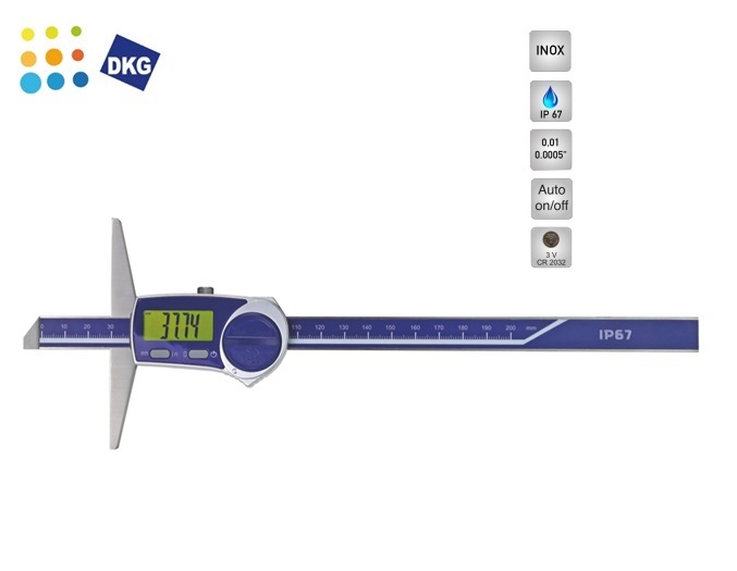 Digitale Diepteschuifmaat IP 67 DIN 862 | dkmtools