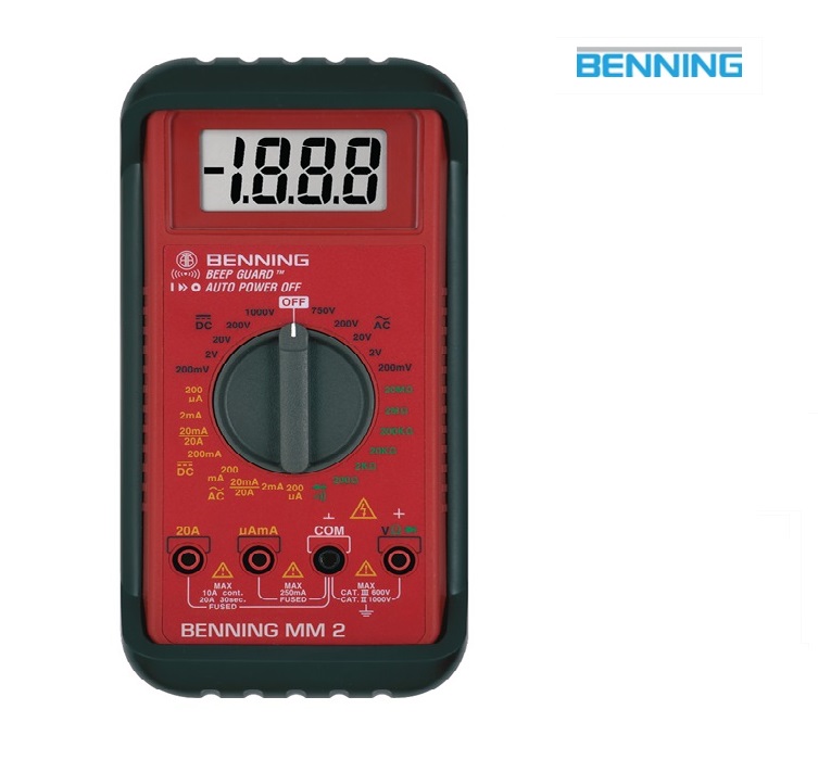 Multimeter MM 2 0,1 mV-750 V AC, 0,1 mV-1000 V DC | dkmtools