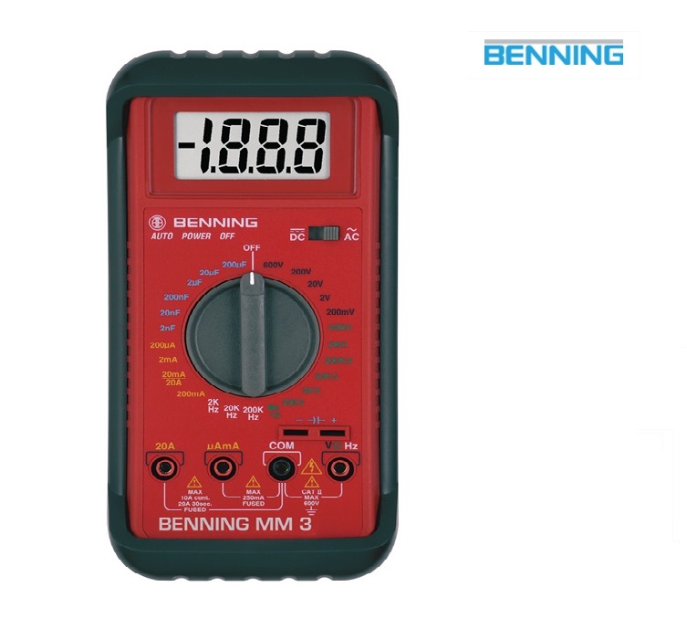 Multimeter MM 3 0,1 mV-600 V AC- DC RMS | dkmtools