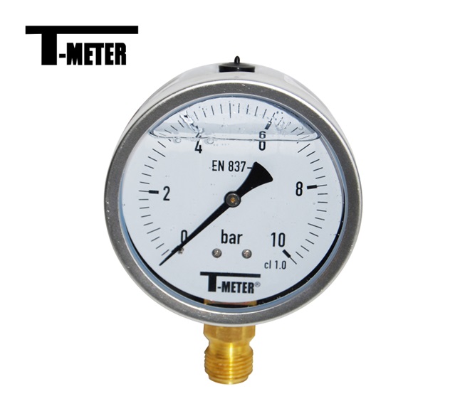 Manometer glycerine radiaal rvs 100mm | DeKooij