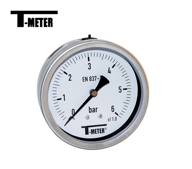 Manometer glycerine back rvs 100mm | DeKooij