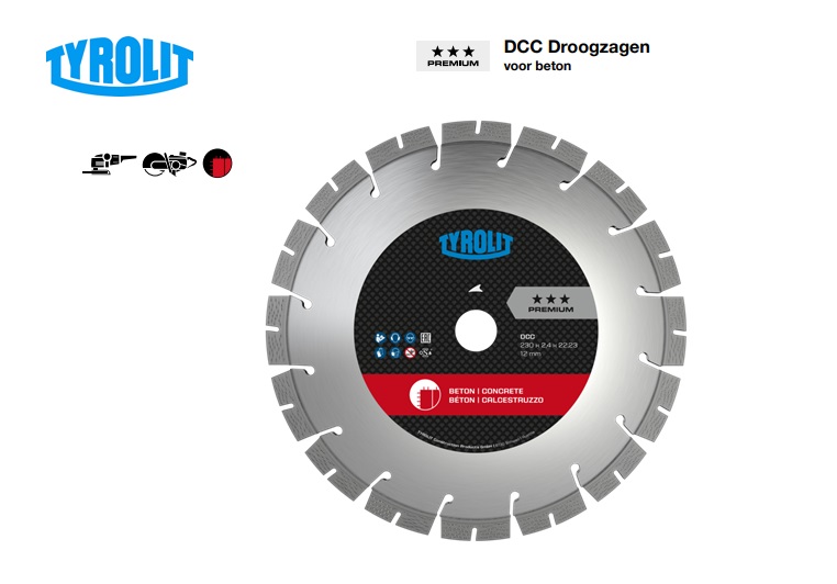 Droogzagen voor beton DCC | dkmtools