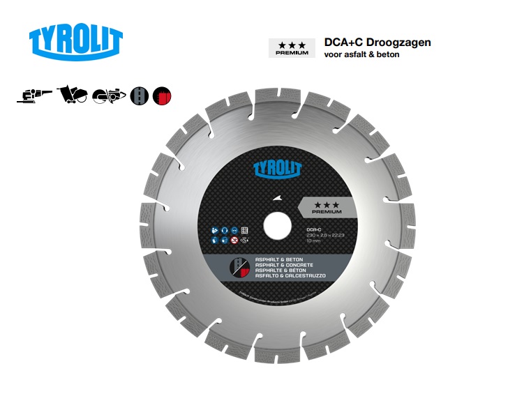 Droogzagen voor asfalt en beton DCA+C | dkmtools