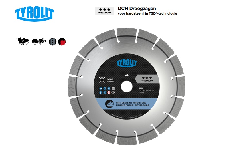 Droogzagen voor hardsteen DCH TGD | dkmtools