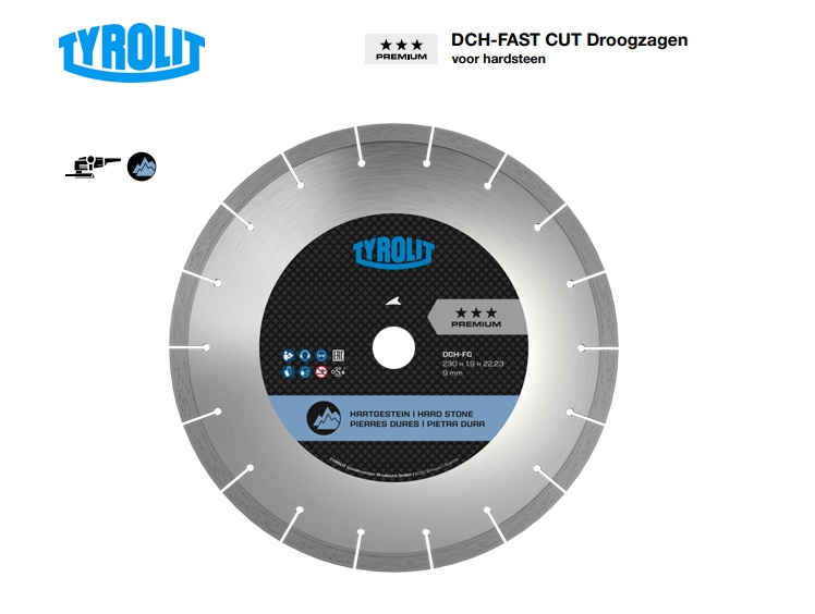 Droogzagen voor hardsteen DCH-FAST CUT | dkmtools