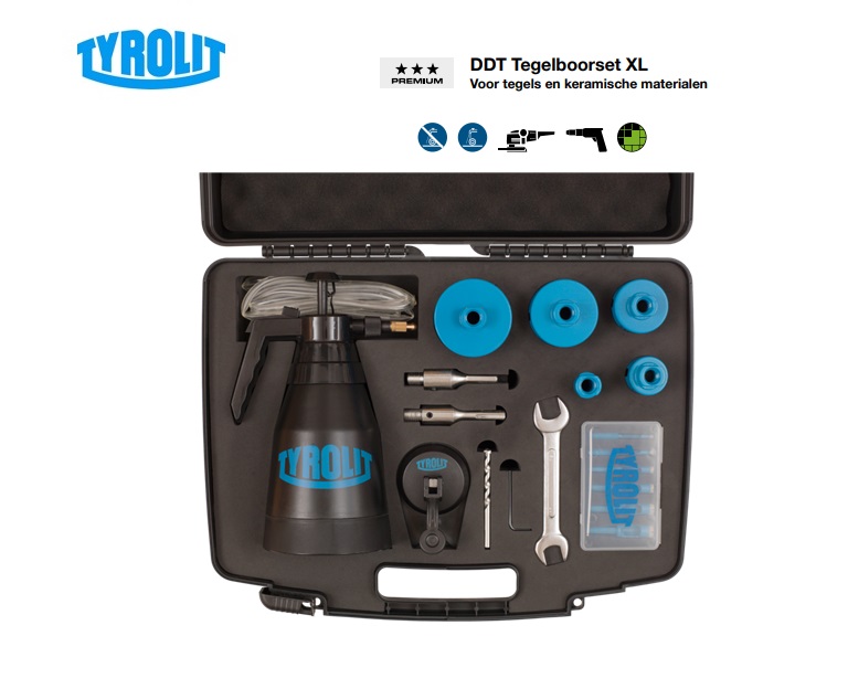 Tegelboorset DDT HEX XL | dkmtools