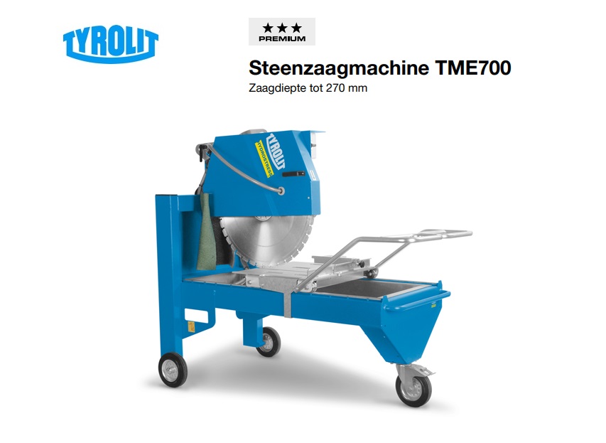 Steenzaagmachine TME700 | dkmtools