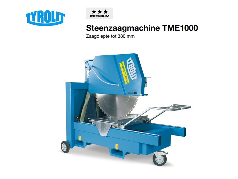 Steenzaagmachine TME1000 | dkmtools