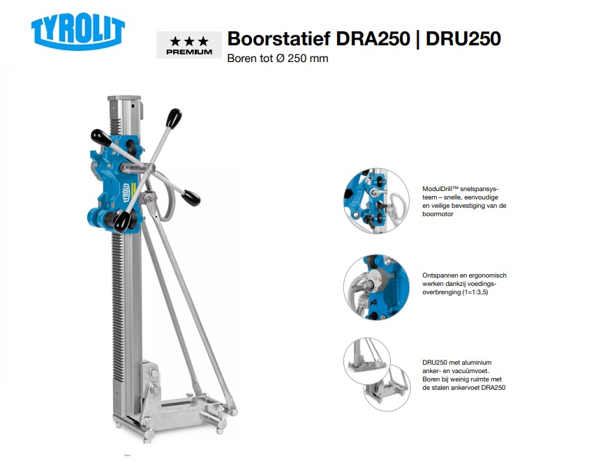 Boorstatief DRA250 - DRU250 | dkmtools