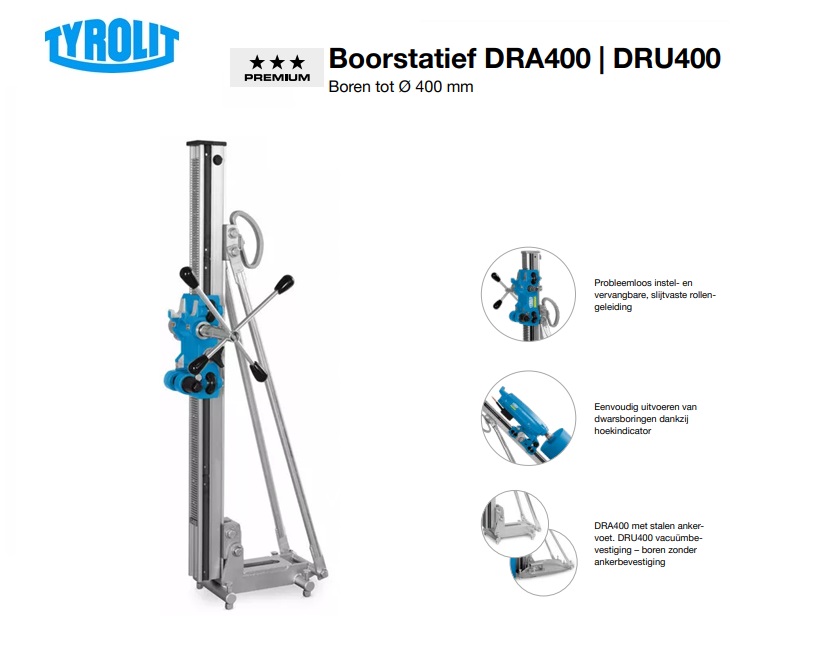 Boorstatief DRA400-DRU400 | dkmtools