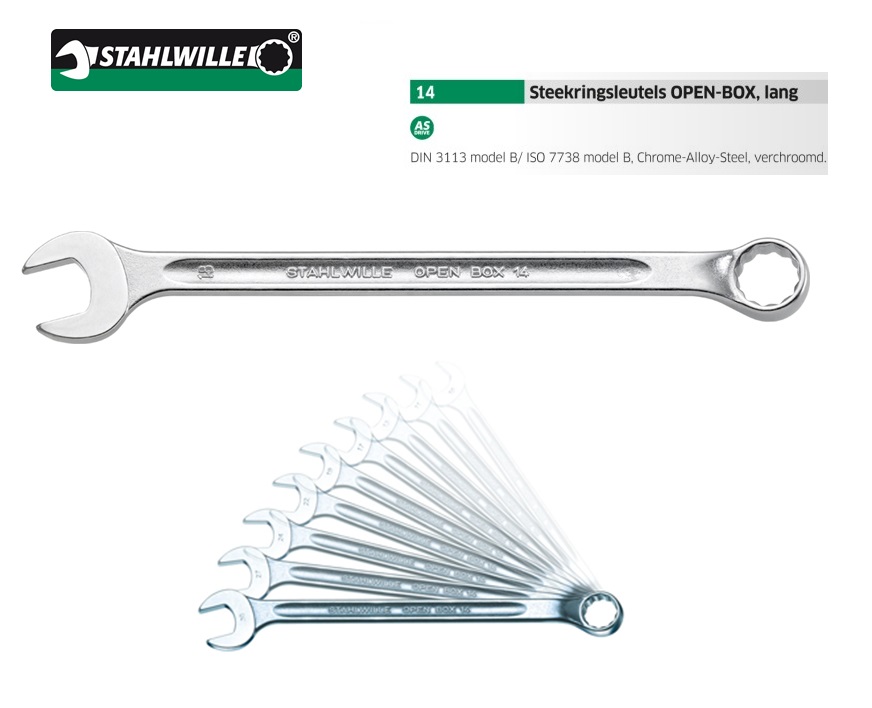 Stahlwille Steekringsleutel 14 extra lang | dkmtools