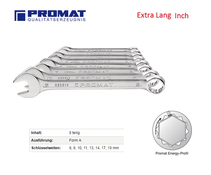 Ringsteeksleutel set extra lang | dkmtools