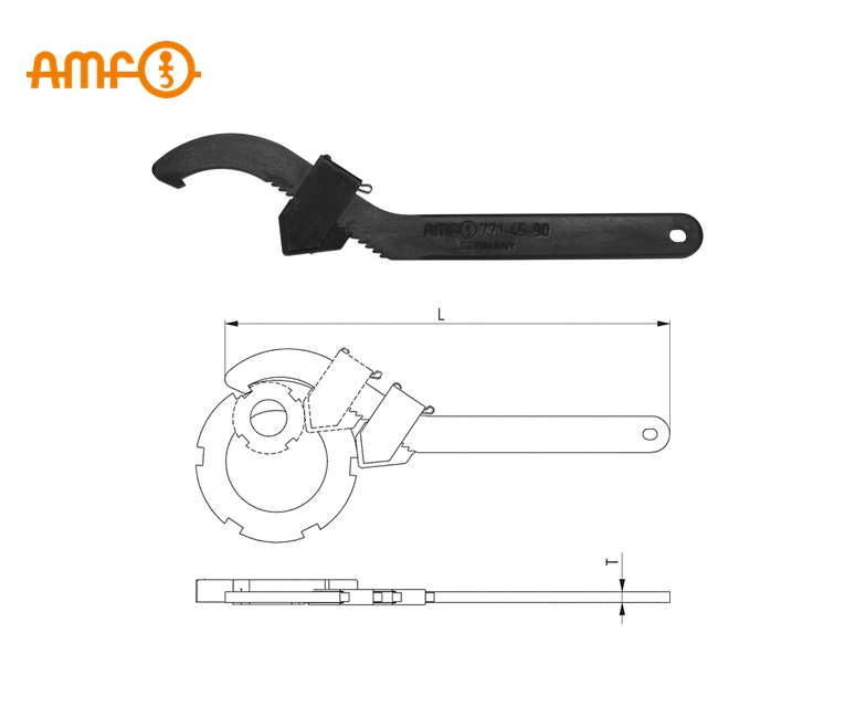 Verstelbare haaksleutel 771 | dkmtools