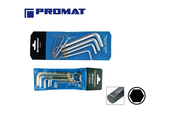 Inbussleutelsets met ring Promat | dkmtools