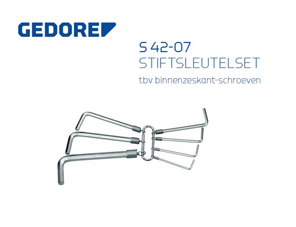 Gedore S 42-07 stiftsleutel set | dkmtools