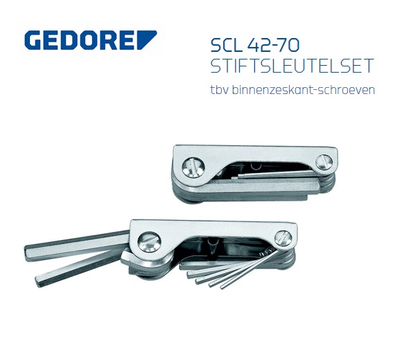 Gedore SCL 42-70 Stiftsleutelset uitklaphouder | DKMTools - DKM Tools