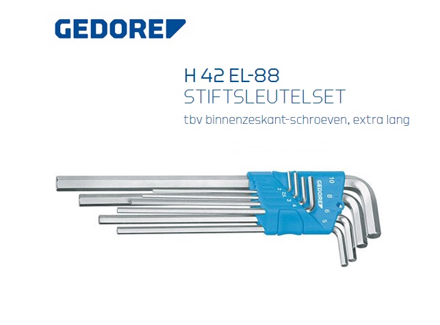 Gedore H 42 EL-88 Zeskantstiftsleutelset | DKMTools - DKM Tools