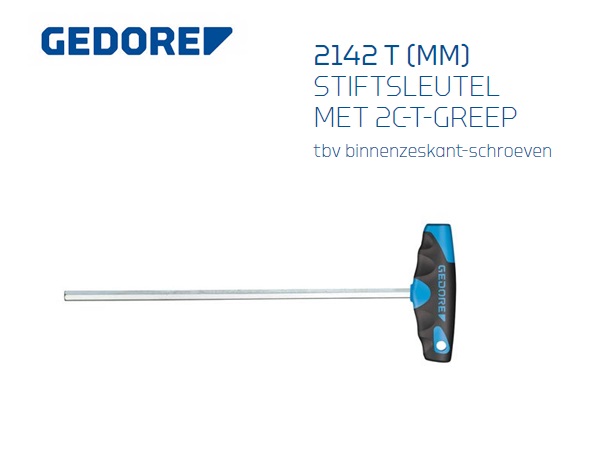 Gedore 2142 T stiftsleutel met 2c-T Greep | dkmtools