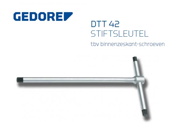 Gedore DTT 42 Stiftsleutel met T-greep | dkmtools